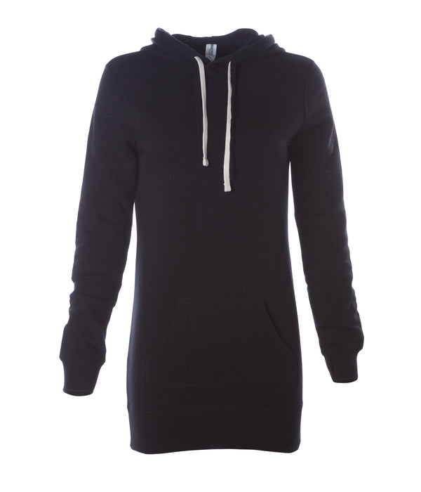 Womens Pullover Hooded Sweatshirt Dress | Independent Trading Company