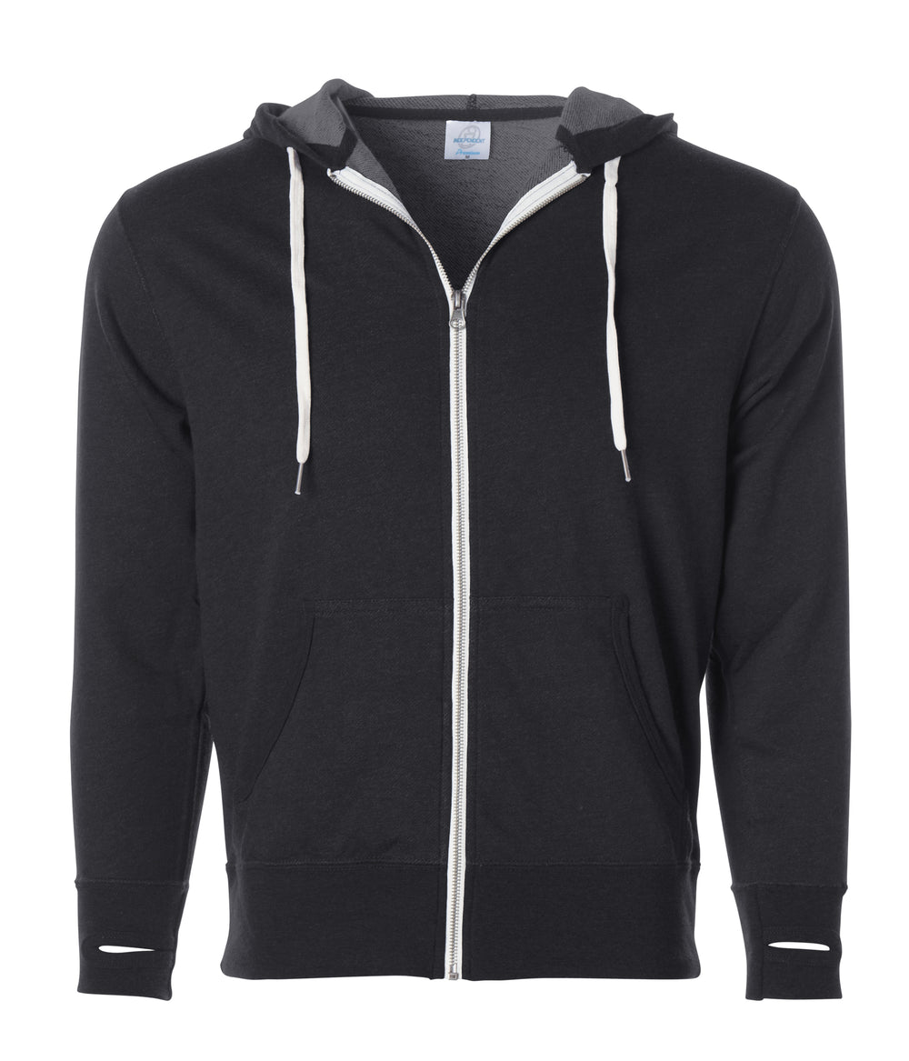 Heather French Terry Zip Hood Sweatshirt | Independent Trading Company