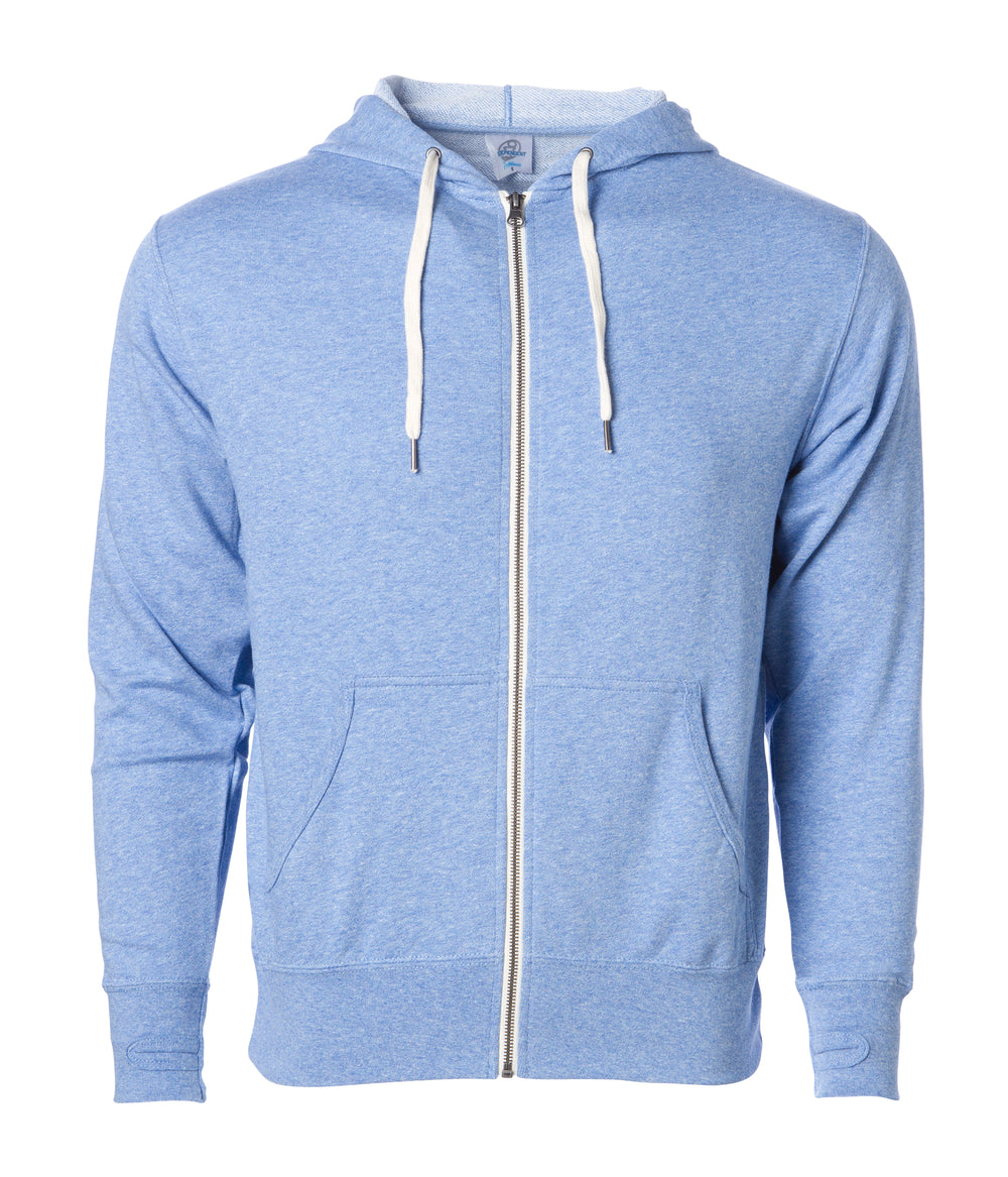 Heather French Terry Zip Hood Sweatshirt | Independent Trading Company