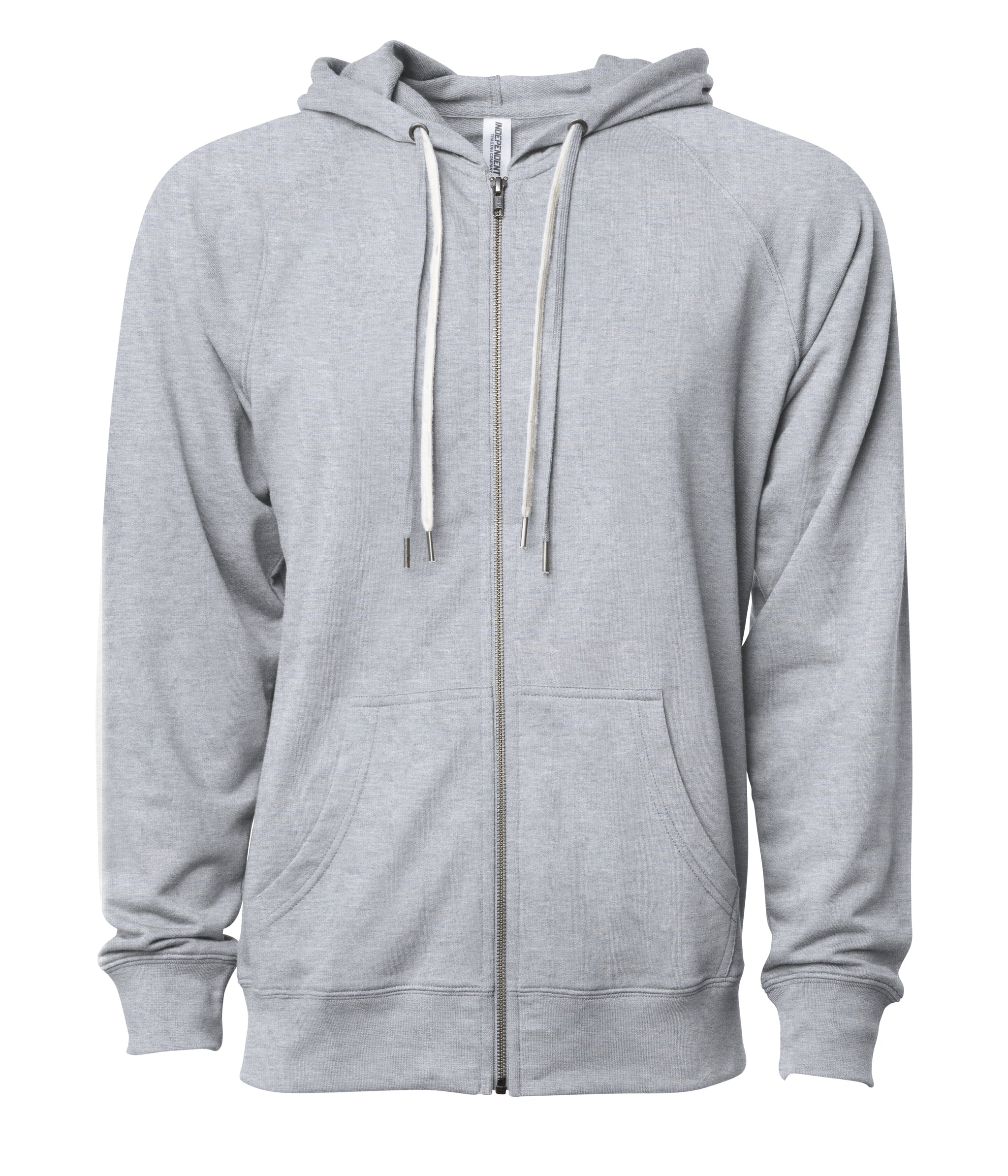 Unisex Lightweight Loopback Terry Zip Hood | Independent Trading Company