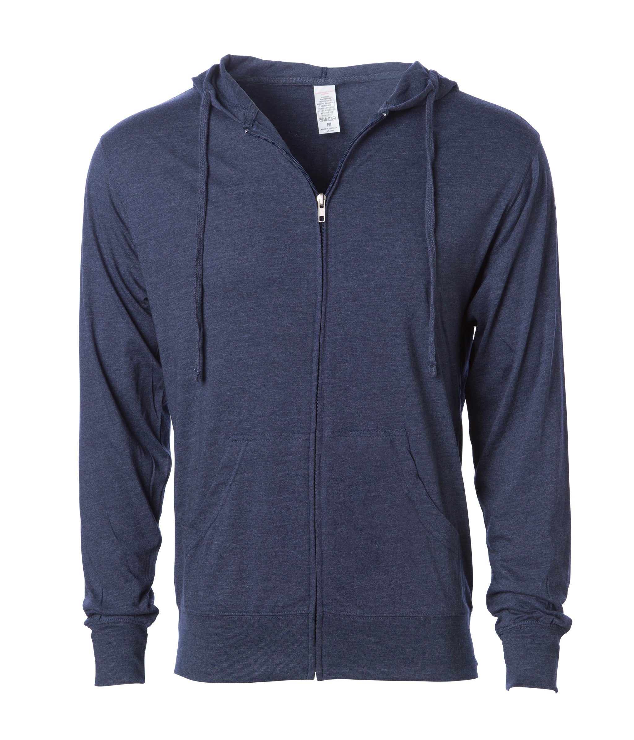 Mens Lightweight Jersey Zip Hood 