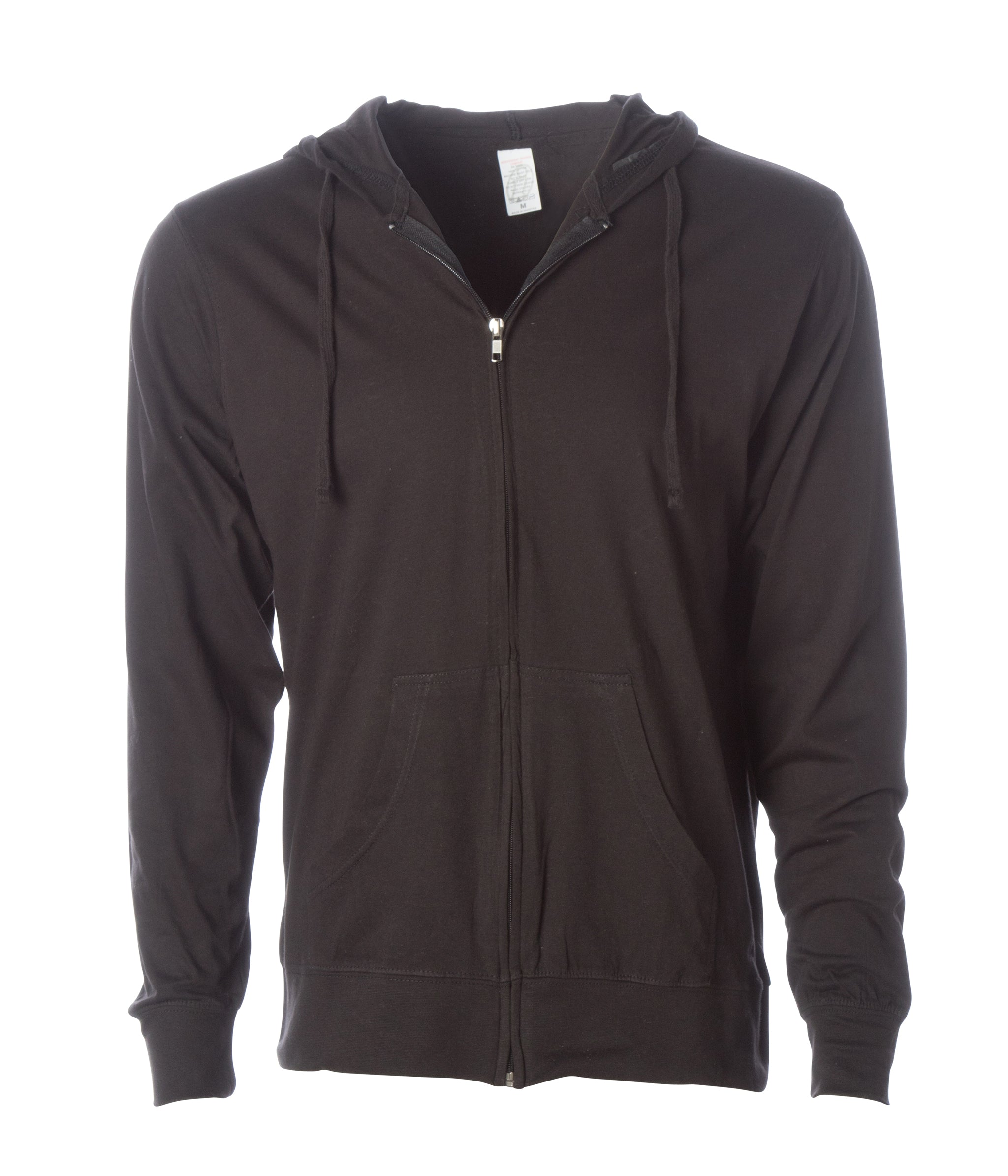 lightweight jersey zip hoodie for men