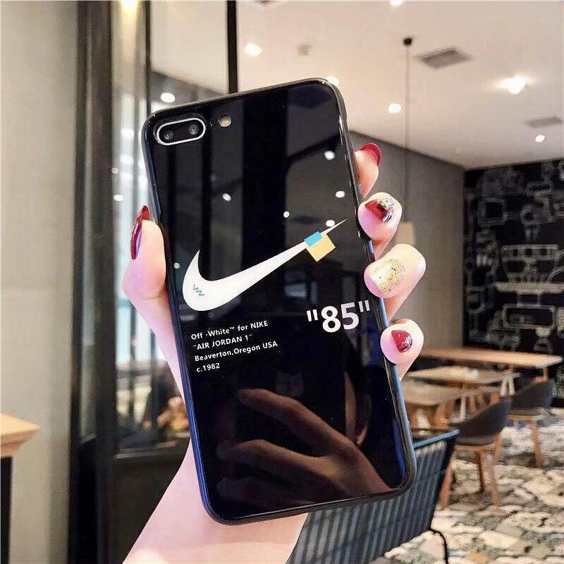 nike glass phone case