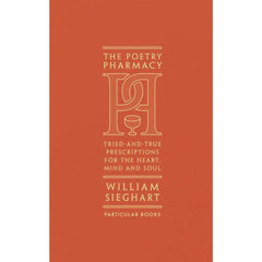 Cover of The Poetry Pharmacy - red hardcover book with gold text