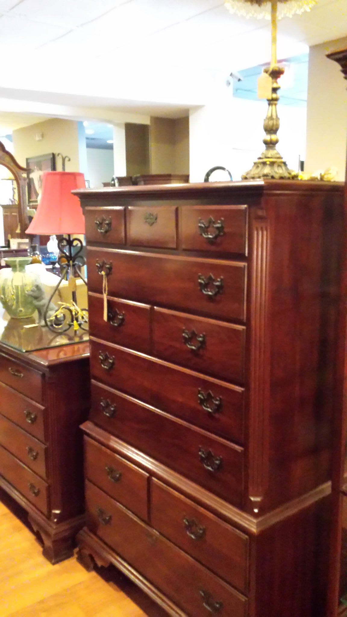 Bedroom Furniture Cherry Wood Highboy Dresser Dressers Armoires