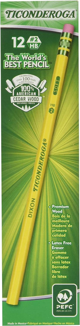 Ticonderoga Beginners Oversized Pencils With Latex-free Eraser, No