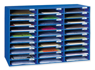 Pacon Classroom Construction Paper Storage, 10 Slots, 26 7/8 x 16 7/8 x 18 1/2