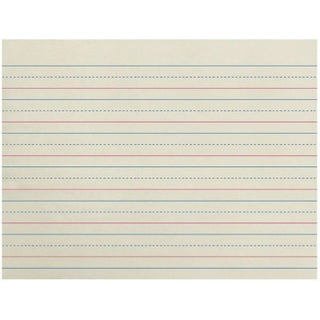 Multi-Program Handwriting Paper, 1/2 Ruled (Short Way), White, 10-1/2 x  8, 500 SheetsPer Pack, 2 Packs
