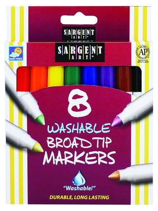 Bazic Washable Markers, Jumbo Classroom Pack, 200 Count, 8 Colors