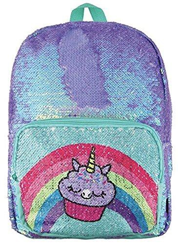 Magic Sequin Backpack - Periwinkle Pocket Reveal (unicorn cupcake)