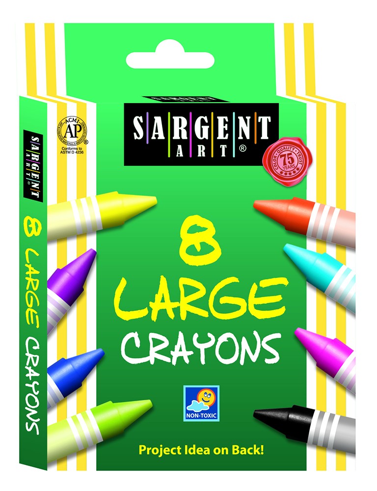 Sargent Art® Regular Crayons (8 count) - 718-908 – CM School Supply