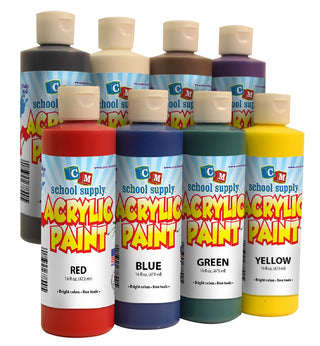 Tempera Paint, Multicultural, 8 oz, Set of 8 - RPC882056