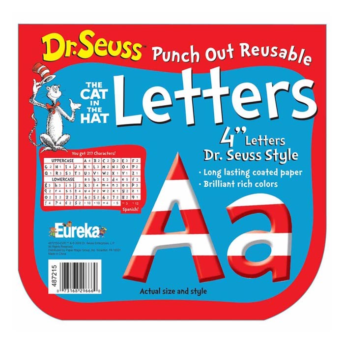 Dr. Seuss Stripes Deco Letters — CM School Supply