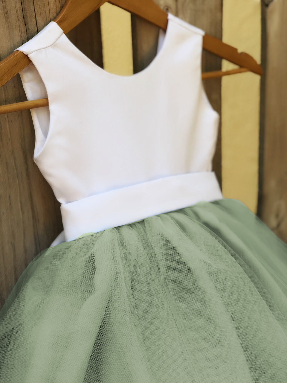 Sage Green Sarah Flower Girl Dress 