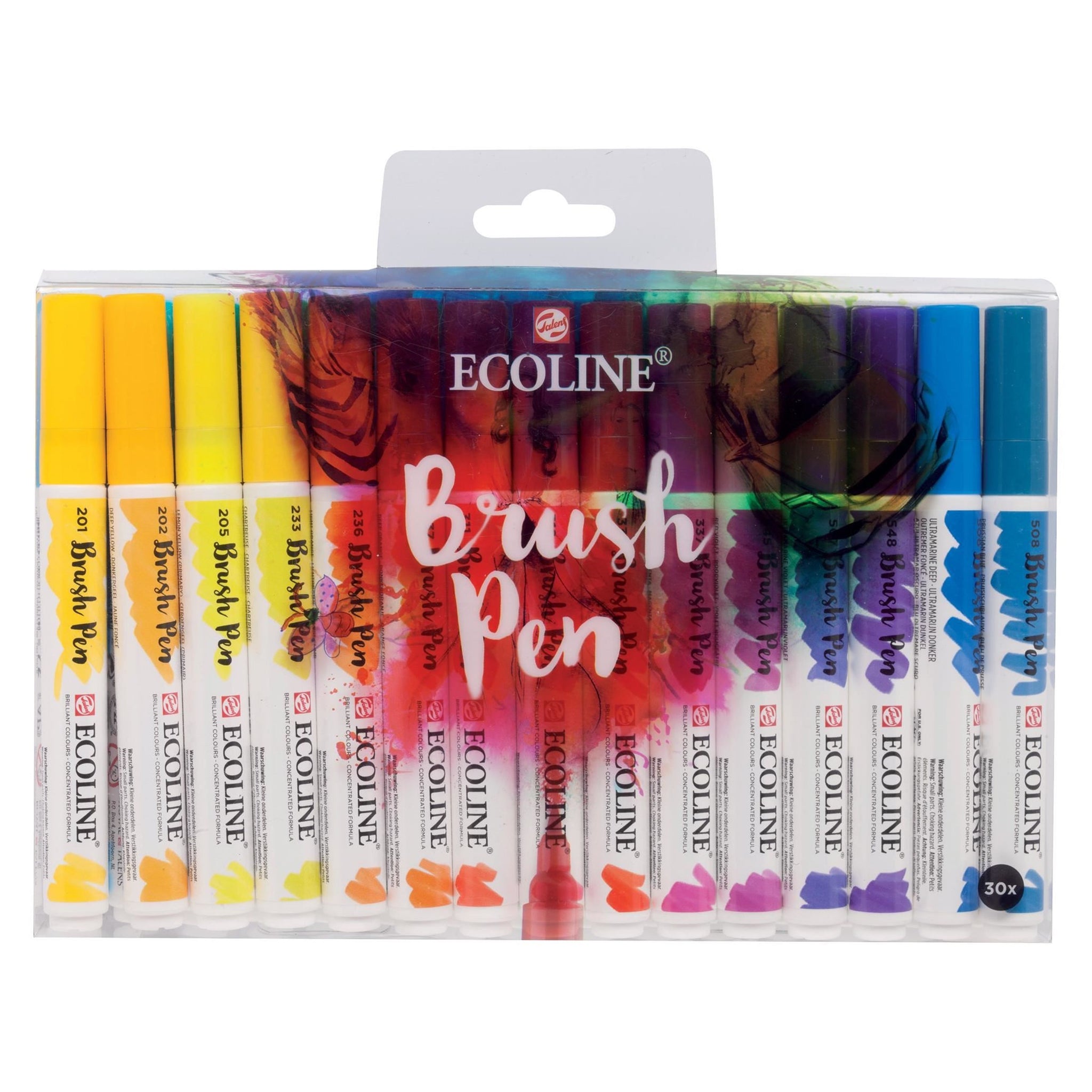 Sleutel Verblinding Abstractie Royal Talens Ecoline Watercolor Brush Pen, Basic Shades, Set of 30 – ARCH  Art Supplies
