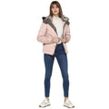 Tom Tailor Quilted Jacket with Furry Hoodie for Women