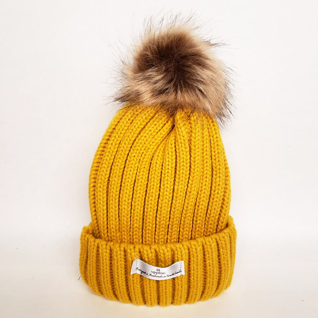 trone Placeret Formode Uppdoo Studio - Pom pom Beanie Wool Blended Hat (Yellow) – Uppdoo Design  Studio