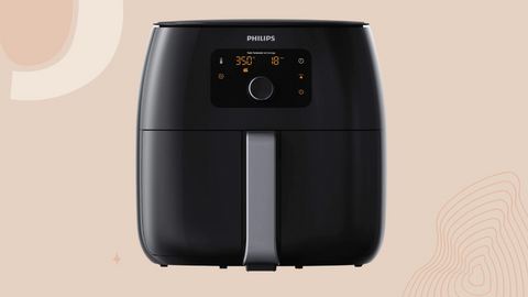 Dual Air Fryer Oilless Cooker with 2 Independent Nonstick Frying Baskets XXL 8 Quart 1800W Black