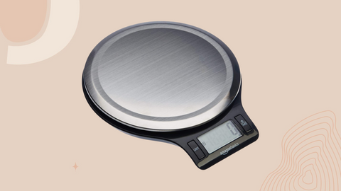 Food Scale,Digital Kitchen Scale Weight Grams and oz for Cooking Baking, 1g/0.1oz Precise Graduation, Stainless Steel and Tempered Glass, Size: 9