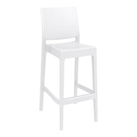 siesta maya bar stool 75cm white 1