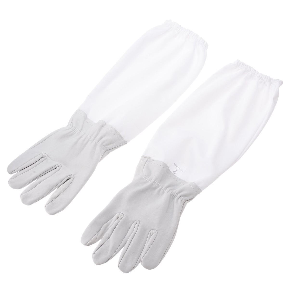 1 Pair Of Xl Large Beekeeping Gloves White Goatskin Garden Gloves