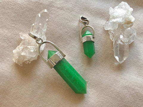 Green Jade Nephrite Pendants Necklaces