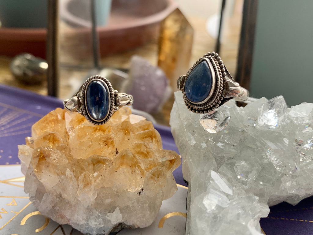Kyanite Mixed Designed Rings - Jewels & Gems