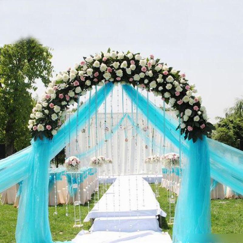 Sheer Fabric Wedding Decoration Diy Chair Sash Table Runners Tulle