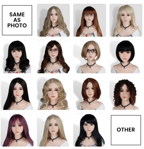 Wig options for sex dolls