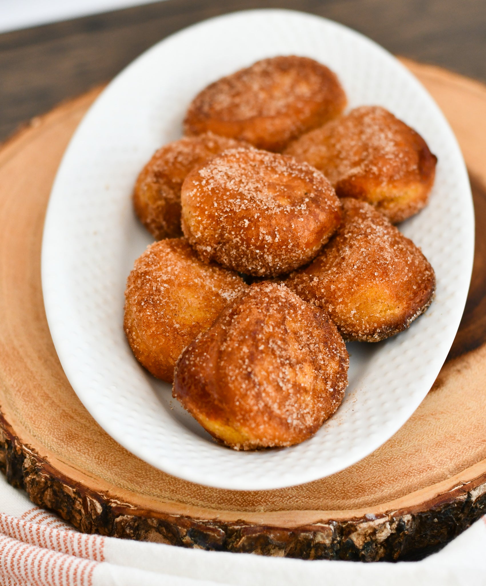 Pumpkin Pancake Mix Donut Holes