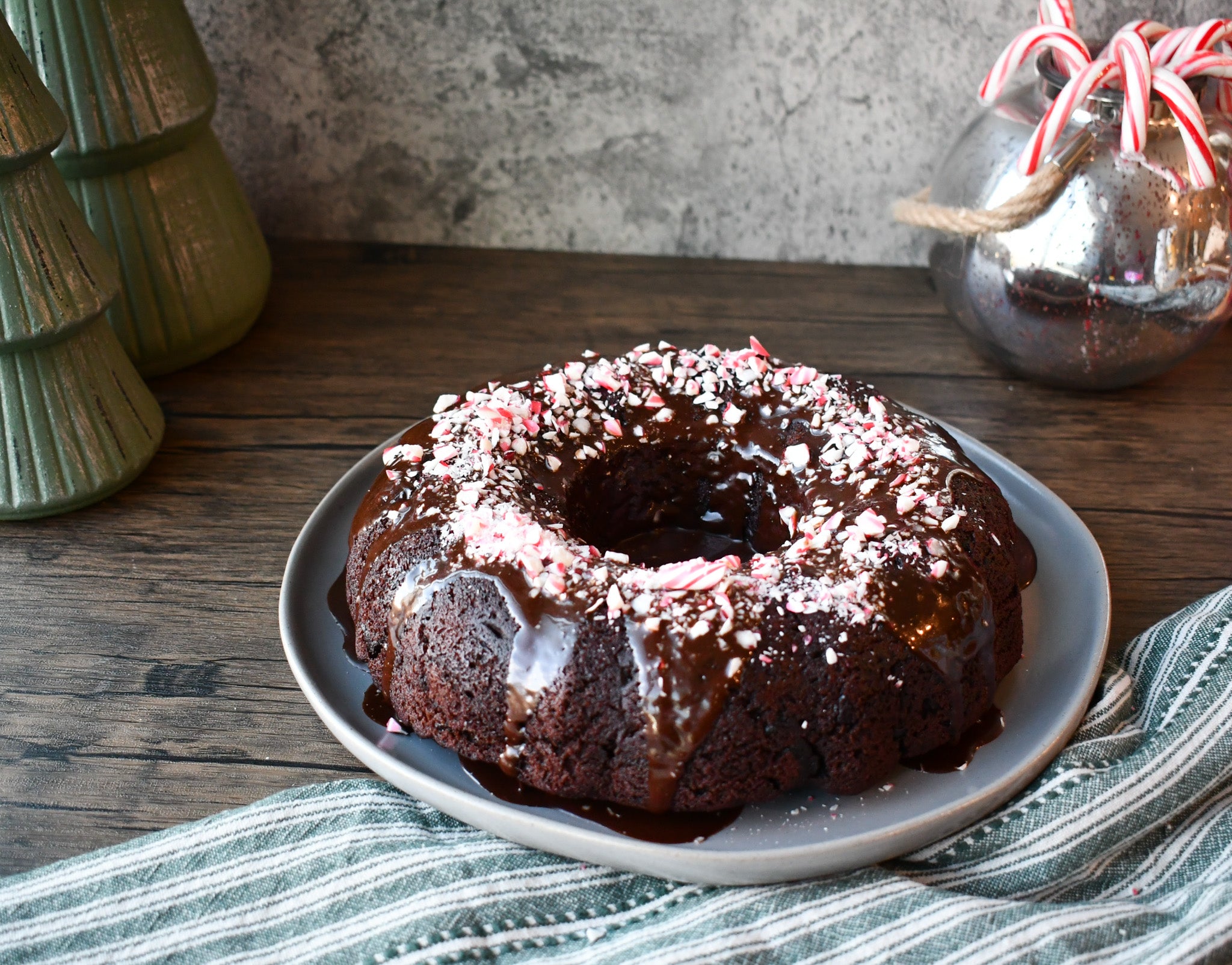 Peppermint Chocolate Bundt Cake