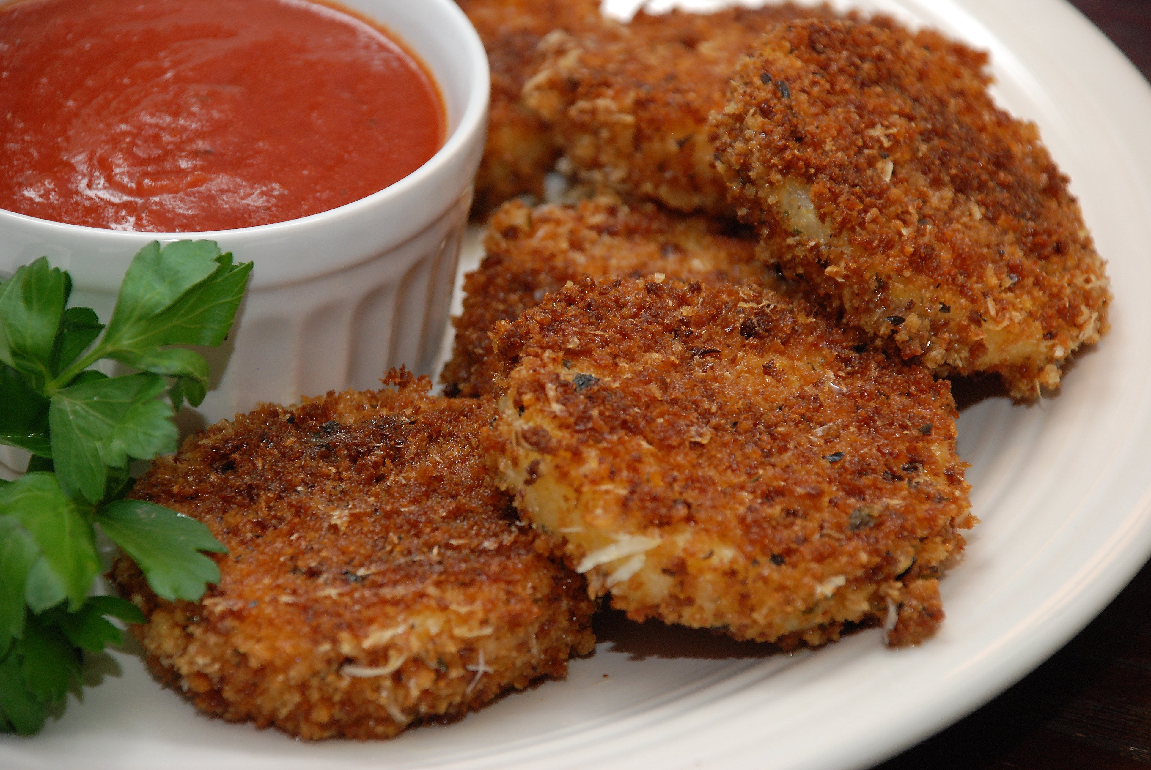 Breaded Polenta Cakes