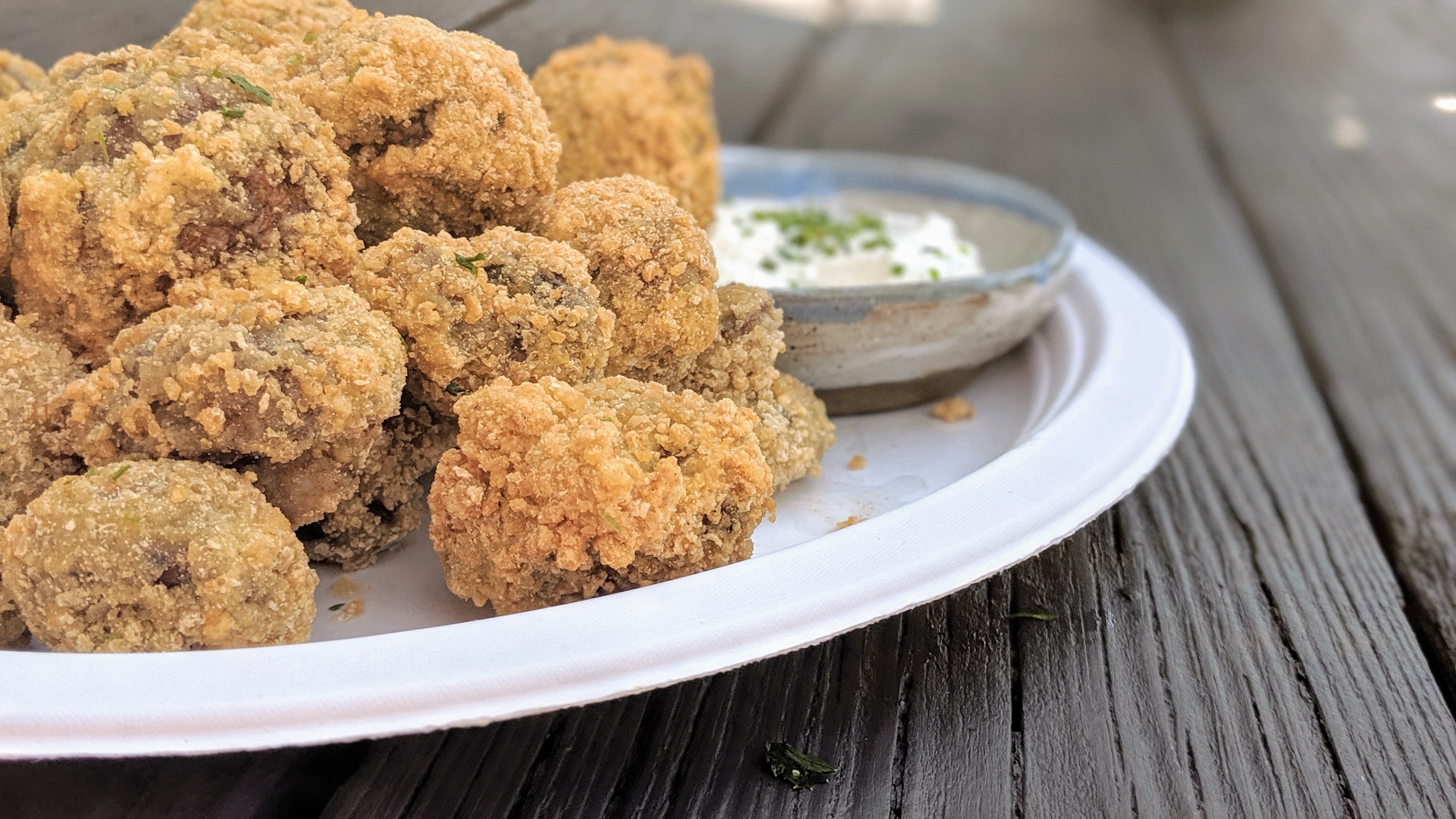 Extra Crispy Fried Mushrooms