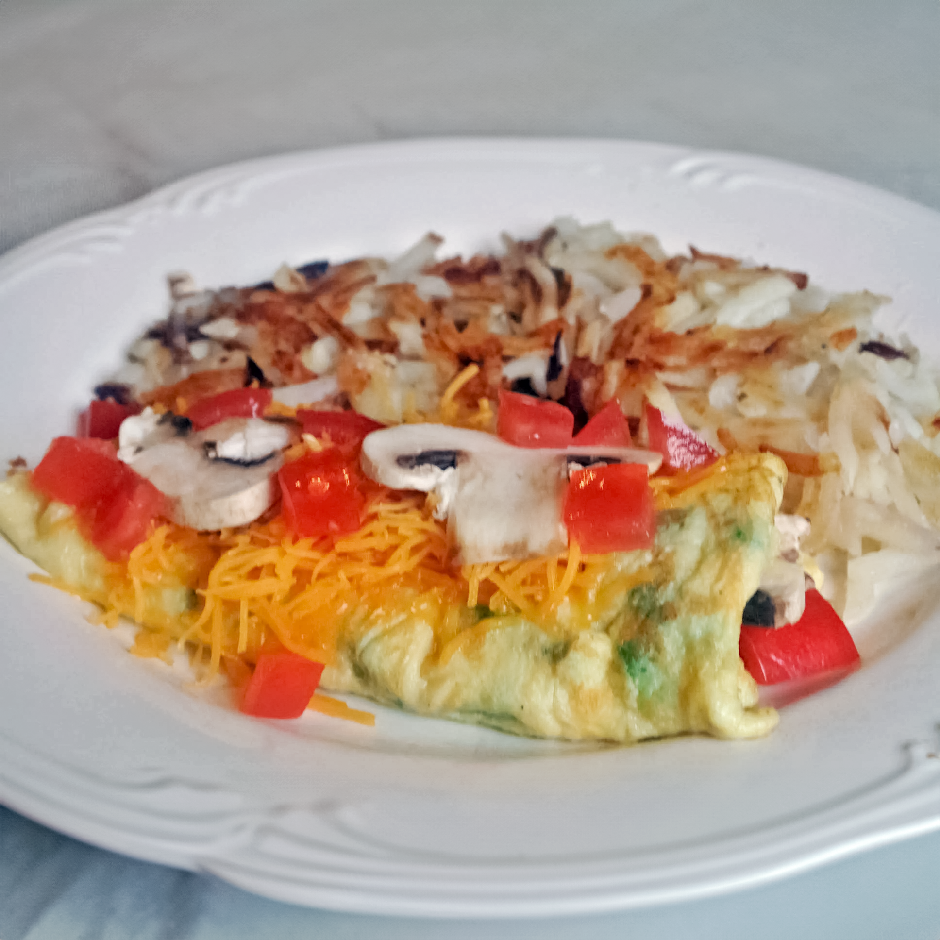 IHOP Style Garden Omelet With Fluffy Eggs