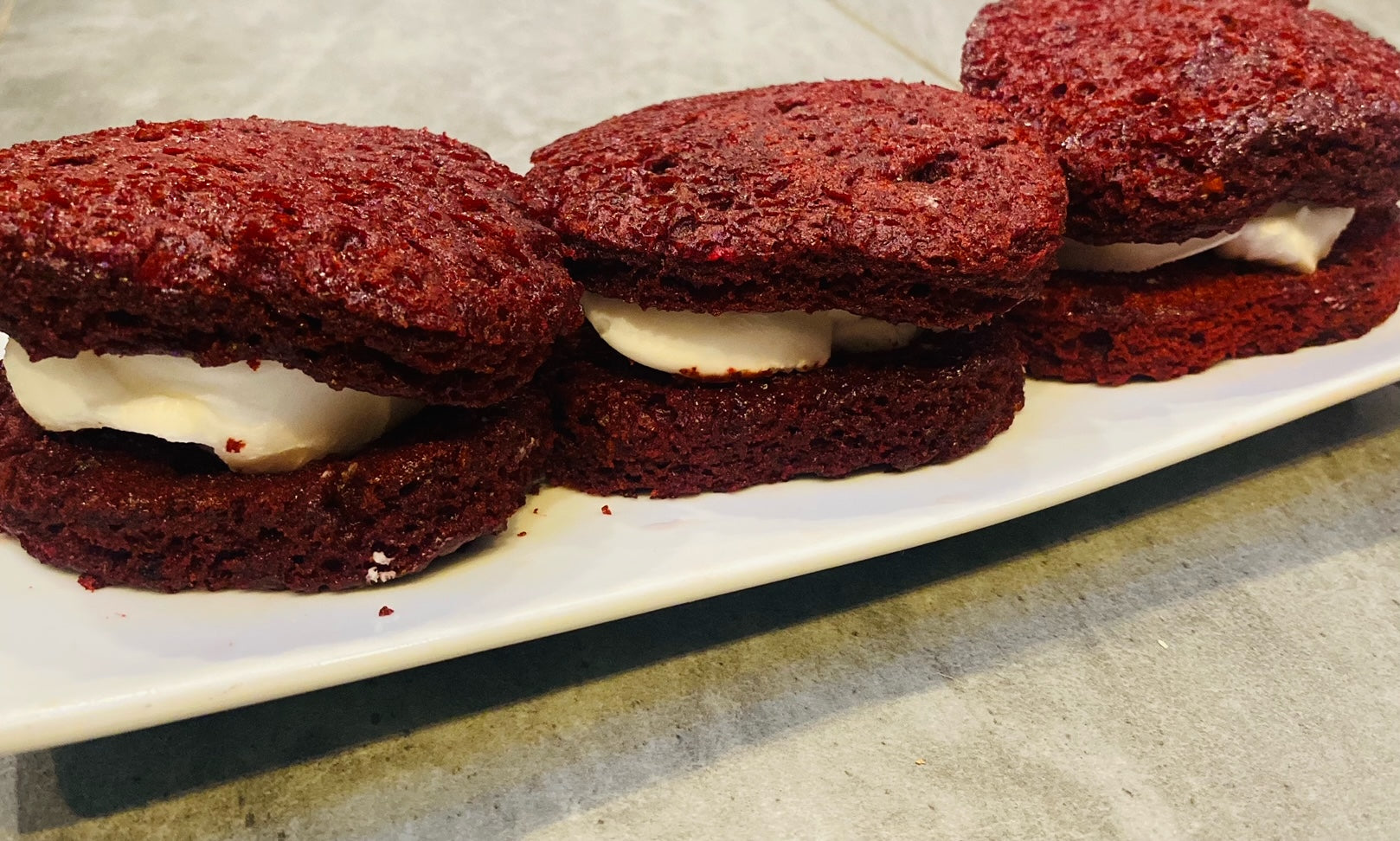 Red Velvet Whoopie Pie Hearts