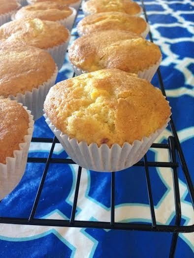 GF Peaches and Cream Muffins