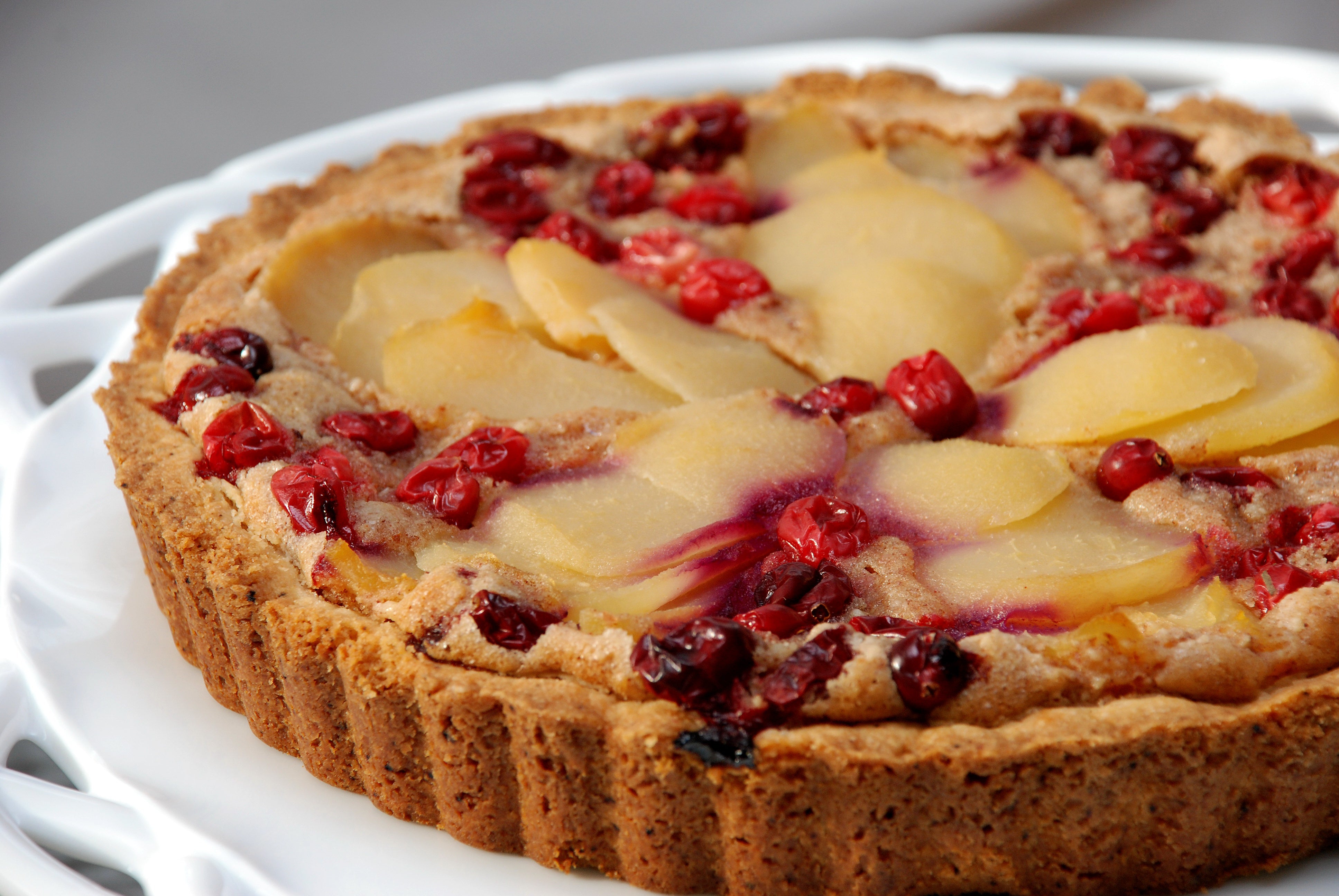 Pear Cranberry Tart