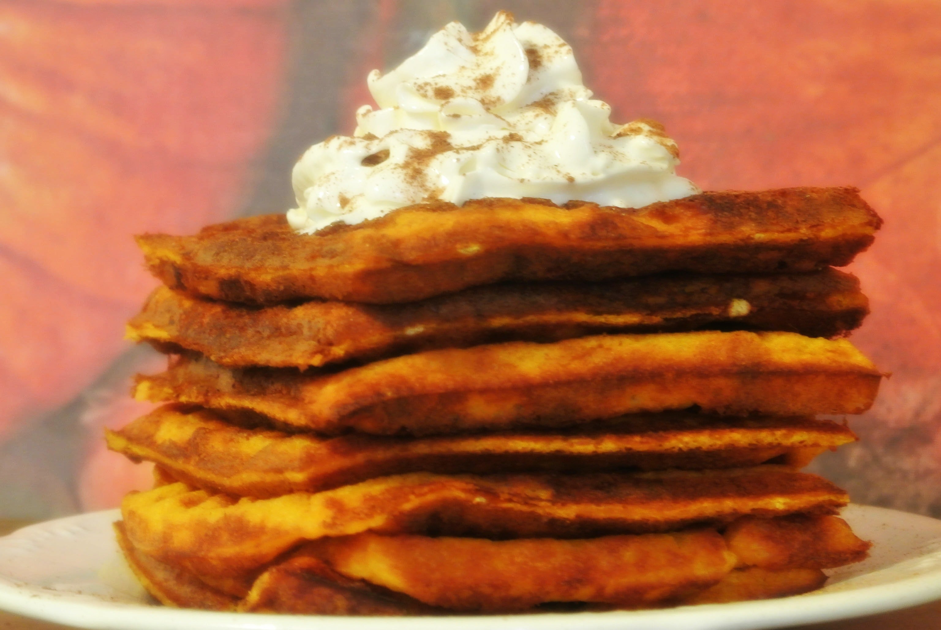 Quick and Easy Pumpkin Latte Waffles