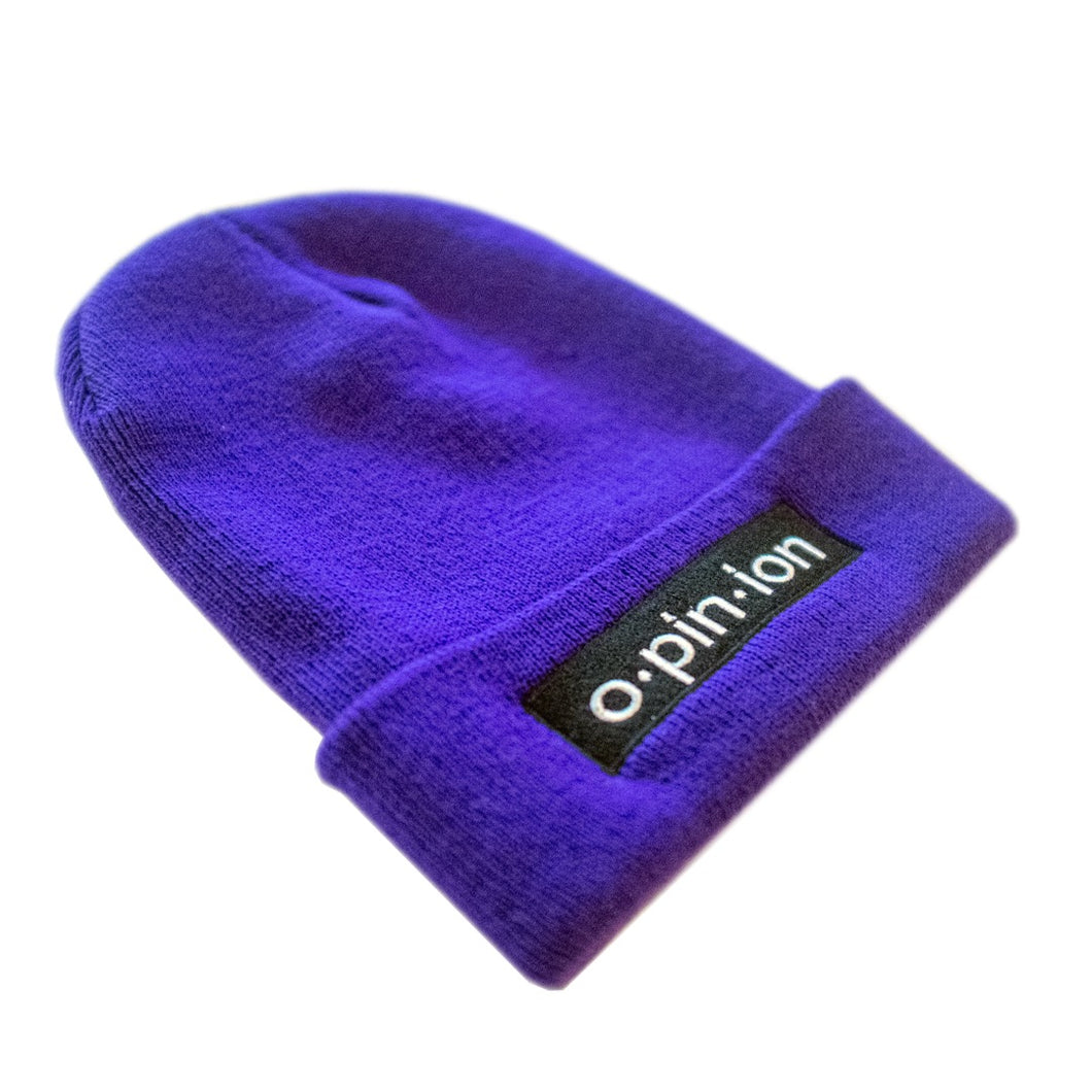 purple box logo beanie