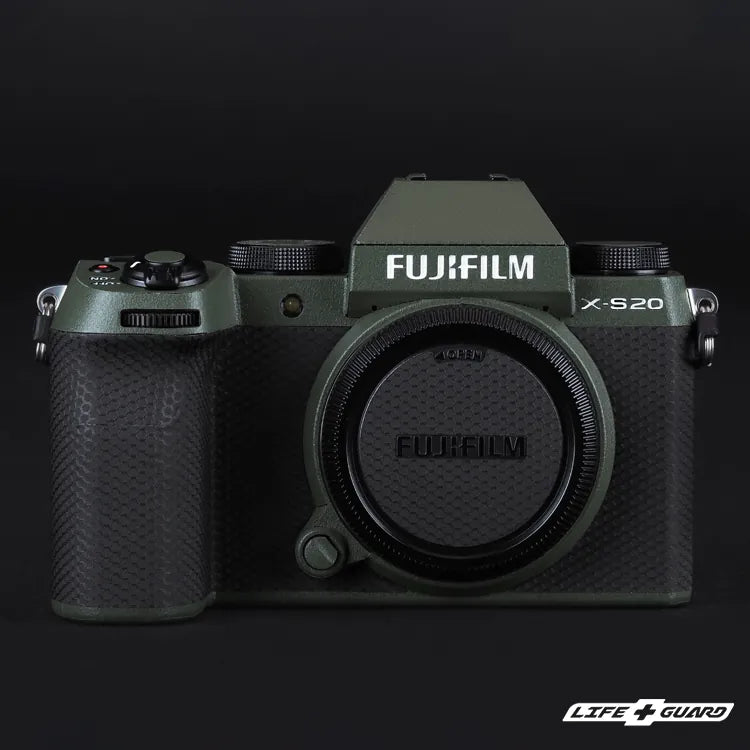 For Fujifilm XS20 Skin X-S20 Camera Skin Anti-Scratch Protective Sticker  Wrap Skin Metallic Silver Color