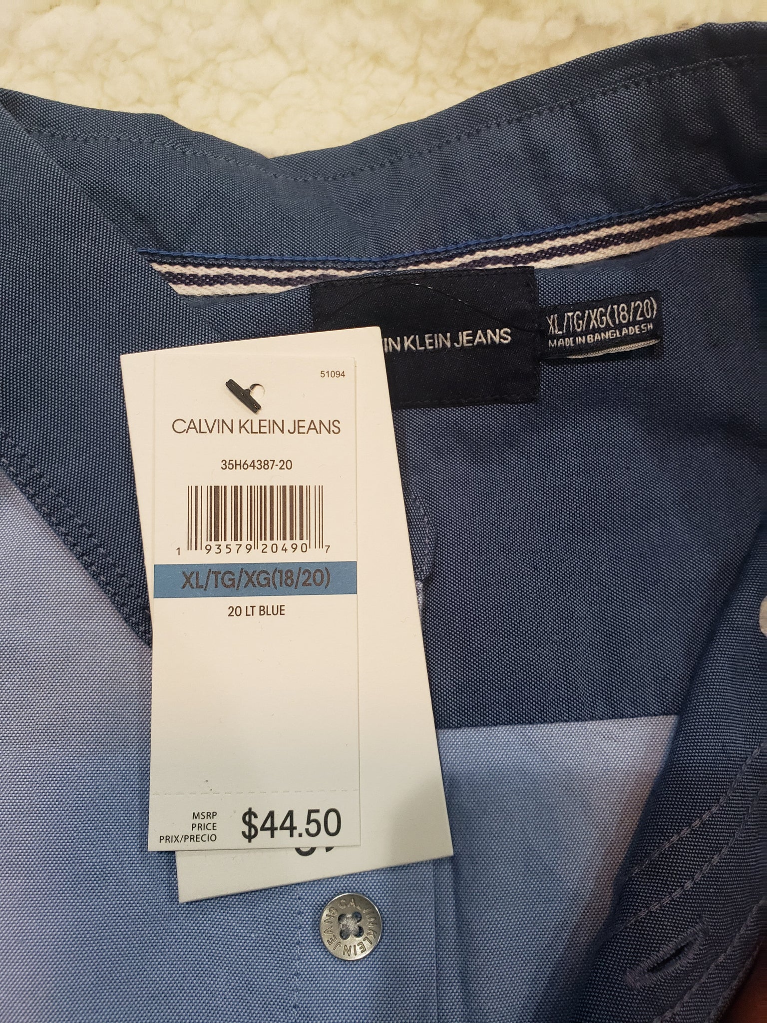 Calvin Klein boys Shirt XL 20 – Msvonfashionberg-