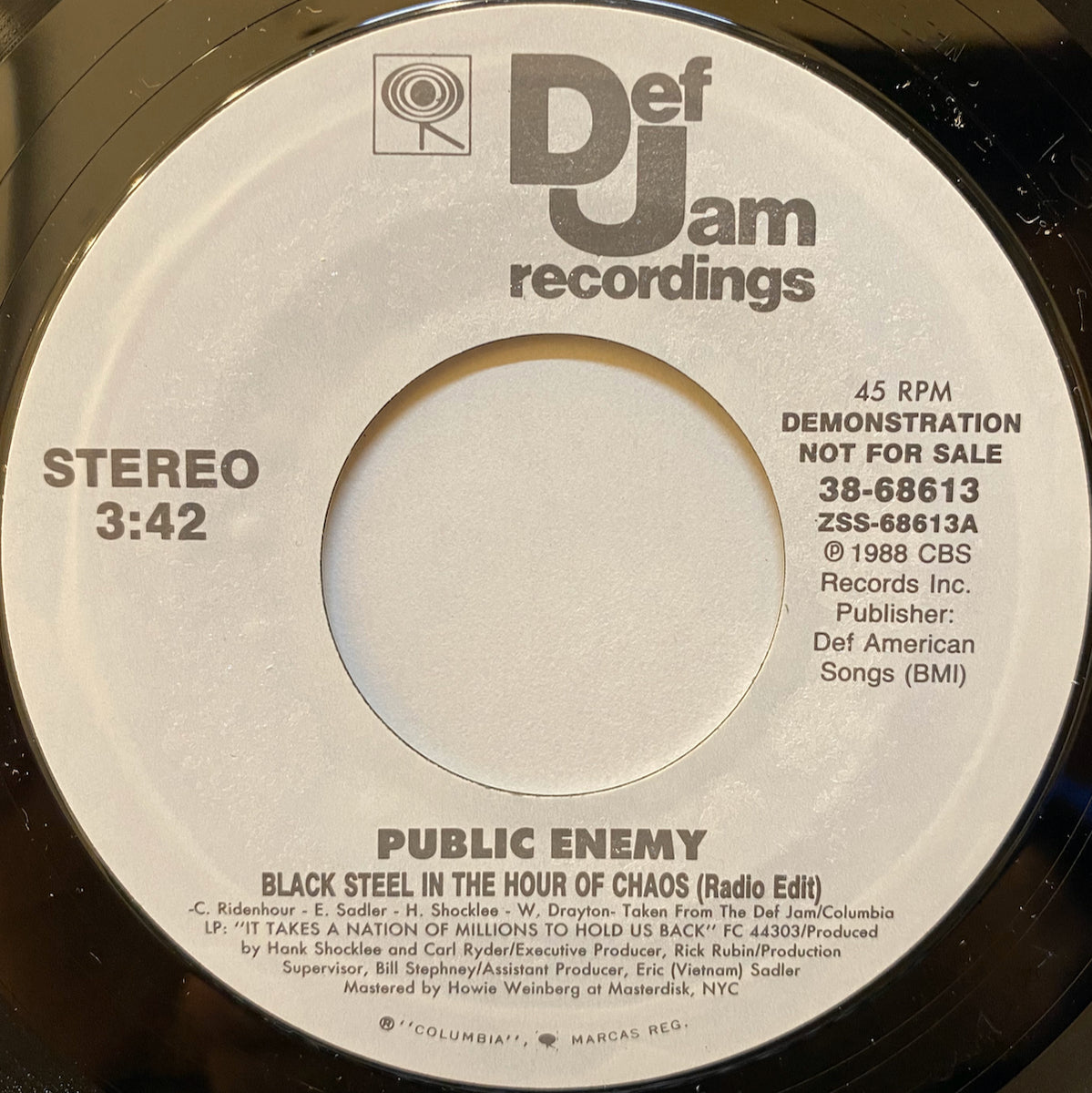 public enemy black steel in the hour of chaos