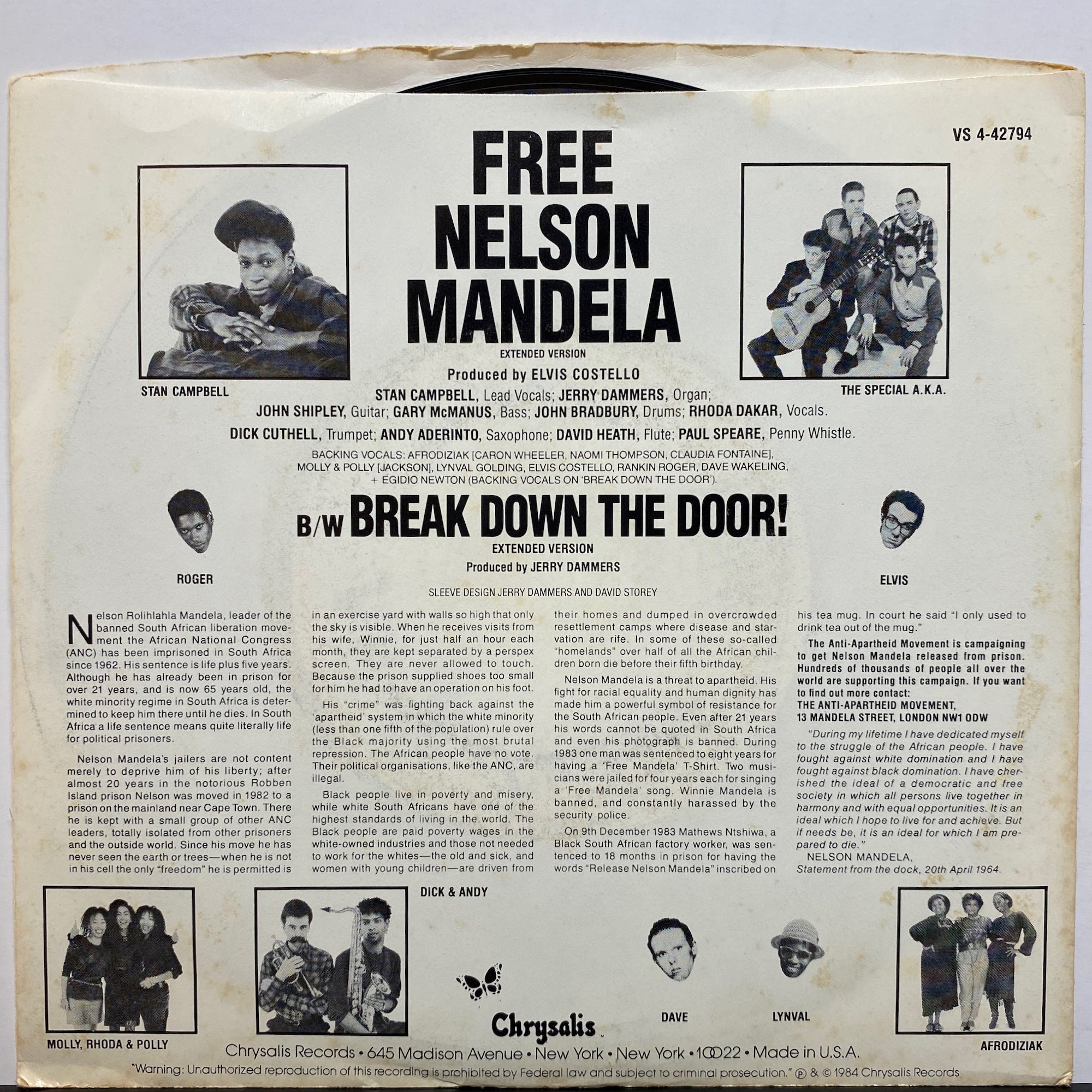 Special AKA, The / Free Nelson Mandela | VINYL7 RECORDS