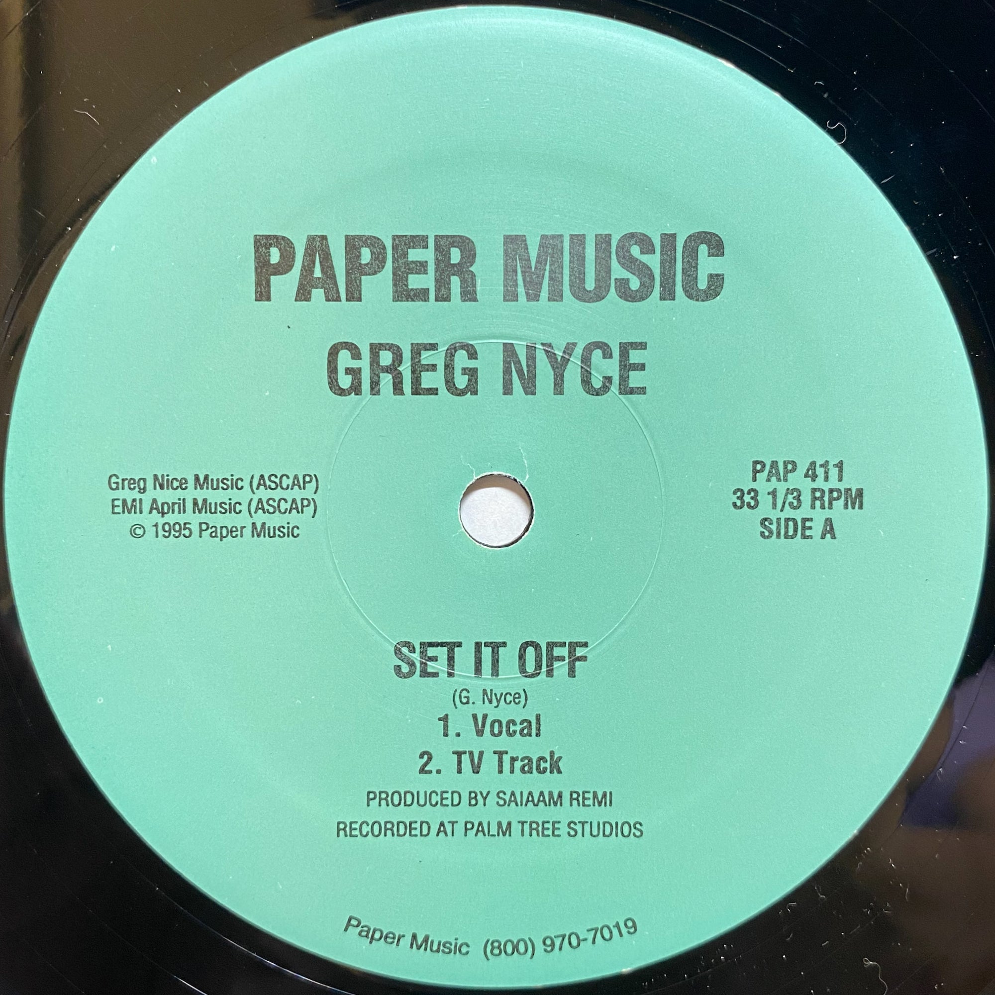 Greg Nyce / Set It Off | VINYL7 RECORDS