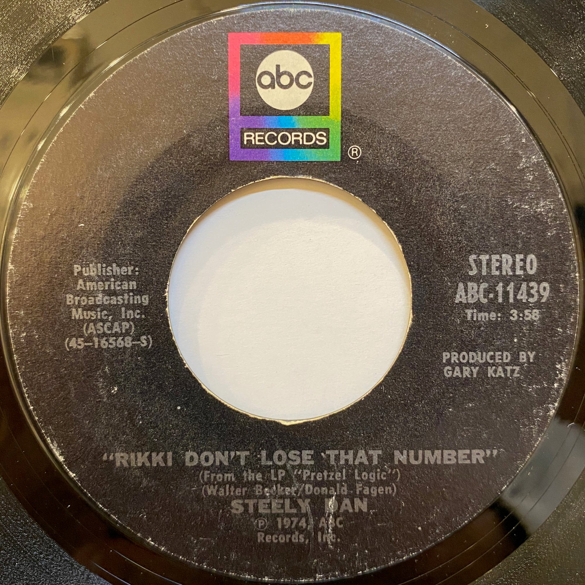 Steely Dan / Rikki Don't Lose That Number | VINYL7 RECORDS