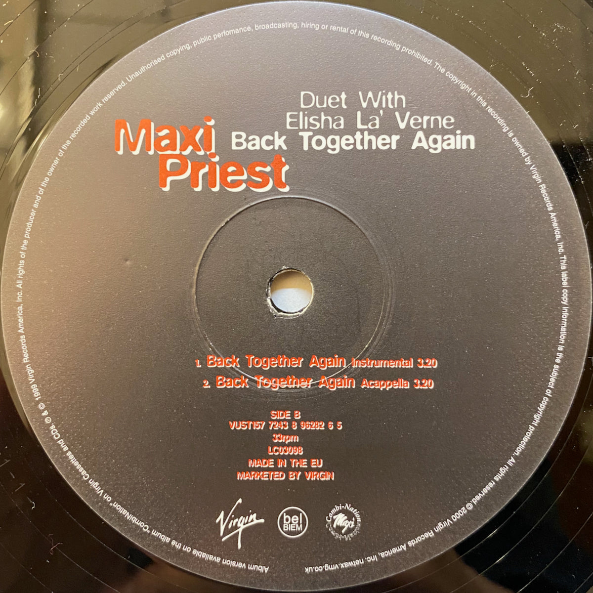 Maxi Priest / Back Together Again | VINYL7 RECORDS