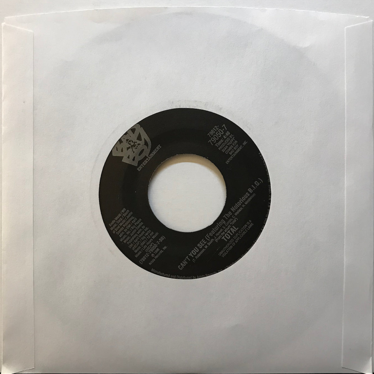 Total / No One Else | VINYL7 RECORDS