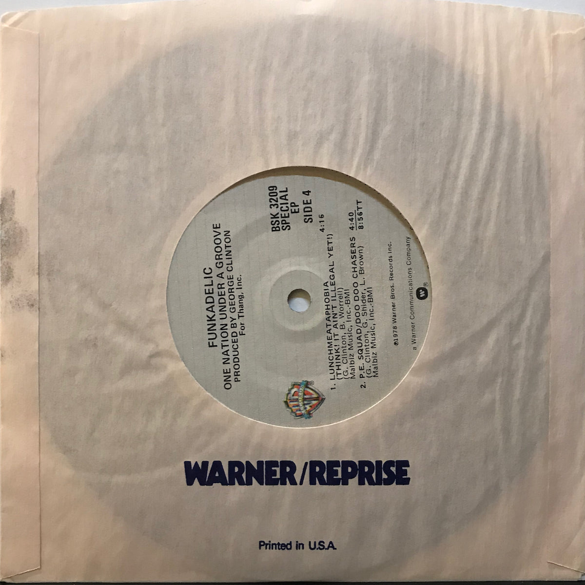 定期お届け便 Funkadelic One Nation Under A Groove / Warner Bros. Records BSK 3209  / LP，7inch / US | www.happychild.co