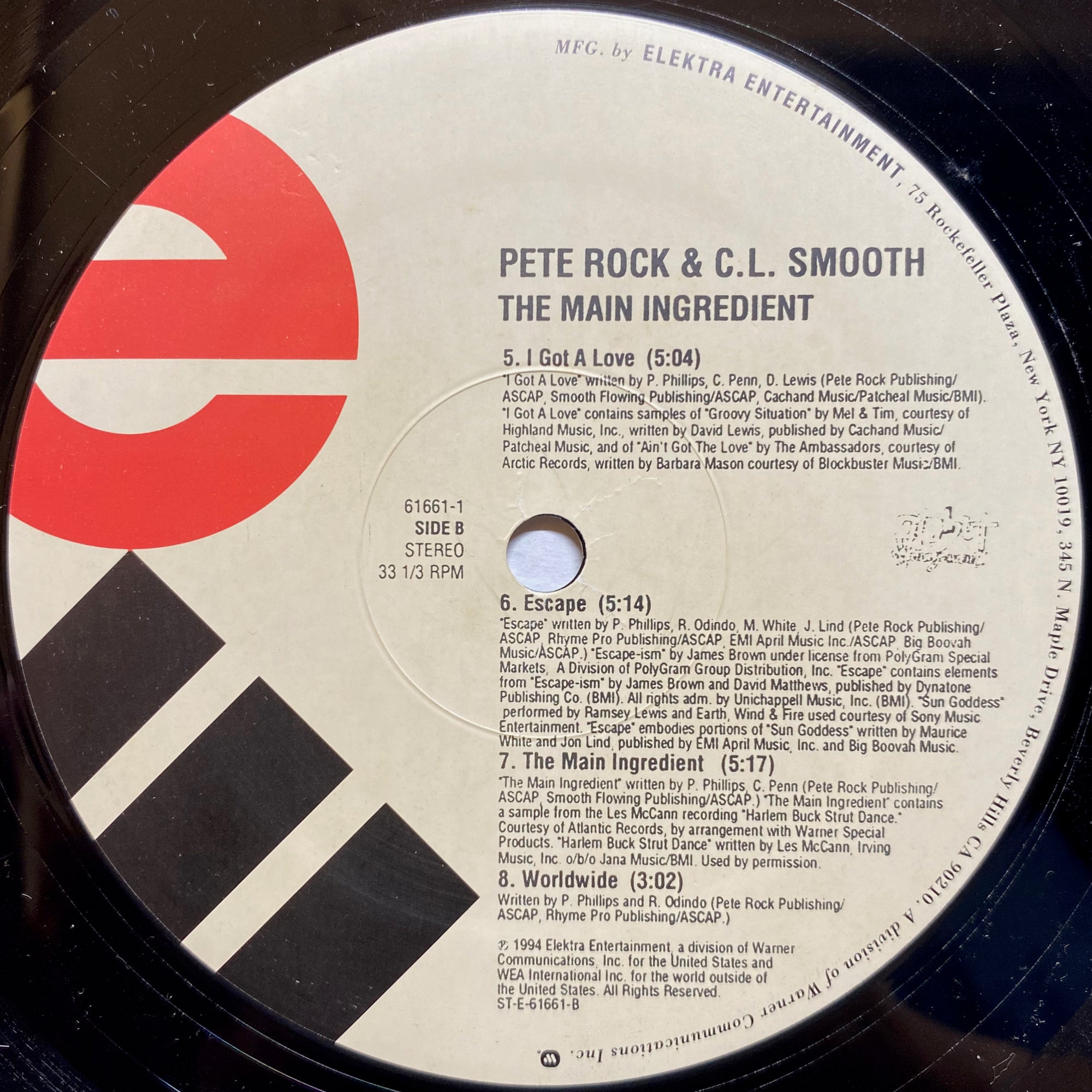 Pete Rock & C.L. Smooth / The Main Ingredient | VINYL7 RECORDS