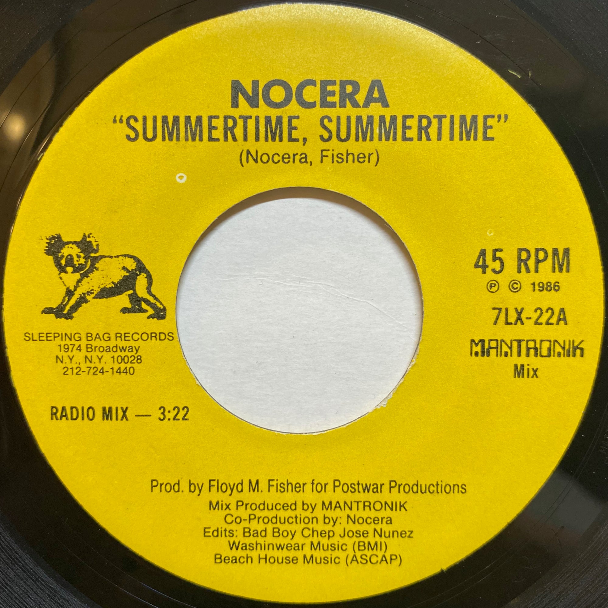 Nocera / Summertime, Summertime | VINYL7 RECORDS